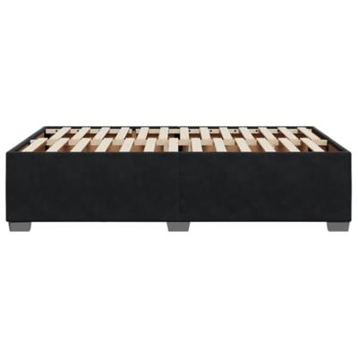 Bedframe zonder matras 120x190 cm fluweel zwart
