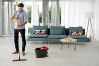 Vileda Ultramat Turbo XL mop/dweil Droog en nat Microvezel Zwart, Rood - thumbnail