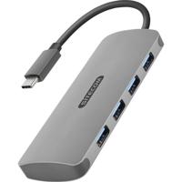 Sitecom CN-383 USB-C Hub 4-poort | USB-C mannelijk naar 4x USB 3.0 vrouwelijke poorten - Aluminium Hub - thumbnail