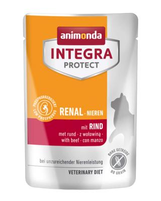 ANIMONDA Integra Protect Renal Nieren met rundvlees - natvoer voor katten - 85g - thumbnail