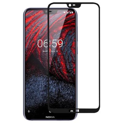 Volledige lijm volledige cover Screen Protector gehard glas film voor Nokia 6 1 plus/X6 Volledige lijm volledige cover Screen Protector gehard glas film voor Nokia 6 1 plus/X6