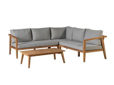 Lucca Corner Set Teak Fsc 100% tuinmeubel Exotan - Exotan