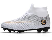 Outdoor High-Top anti-slip Soccer cleats training sneakers voor mannen grootte: 37 (2039 witte lange nagel) - thumbnail