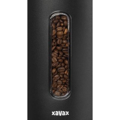 Xavax koffieblik voor 1,3 kg bonen of 1,5 kg poeder, luchtdicht, aromadicht, zw