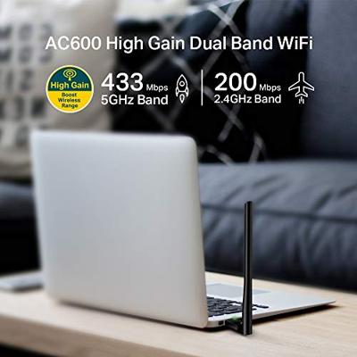 TP-Link Archer T2U Plus Wifi adapter Zwart - thumbnail