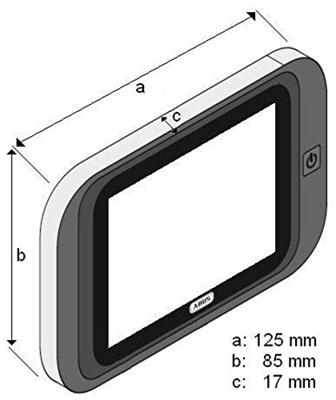 ABUS DTS2814 ABTS01644 Digitale deurspion met TFT-display 7.1 cm 2.8 inch