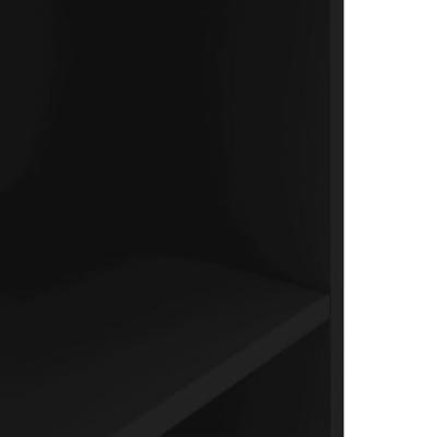 Aquariumstandaard 120x40x60 cm bewerkt hout zwart - thumbnail