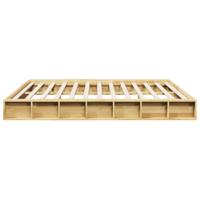 Bedframe zonder matras 200x200 cm massief hout eiken - thumbnail