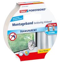 tesa 55744-00001-02 Montagetape tesa Powerbond Transparant (l x b) 5 m x 19 mm 1 stuk(s) - thumbnail