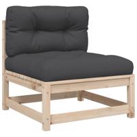 8-delige Loungeset met kussens massief grenenhout - thumbnail