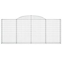 Schanskorven 25 st gewelfd 300x30x120/140 cm ijzer - thumbnail