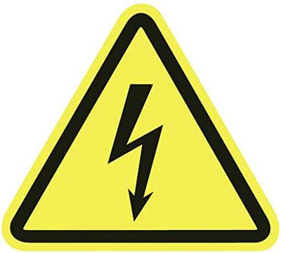 Waarschuwingsbord Waarschuwing voor elektrische spanning Kunststof 100 stuk(s) Waarschuwingsbord Waarschuwing voor elektrische spanning Kunststof 100 stuk(s)