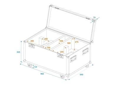 Roadinger ROADINGER Flightcase 2x THA-250F