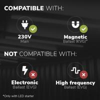 LED TL Buis 120cm - T8 G13 Fitting - 12/18 Watt 3600 lumen (200lm/W) - 4000K neutraal wit - Flikkervrij - Vervangt 150 Watt (150W/840) - Incl. Starter - thumbnail