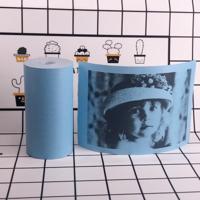 10 stuks thermische label printer papier sticker voor PAPERANG P1/P2/A6 grootte: 57 x 30 mm (blauw) - thumbnail