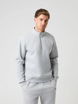 Björn Borg Centre Half Zip Trui Heren Light Grey Melange L