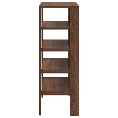 VidaXL Schoenenrek 61x32x87,5 cm bewerkt hout bruin eikenkleurig