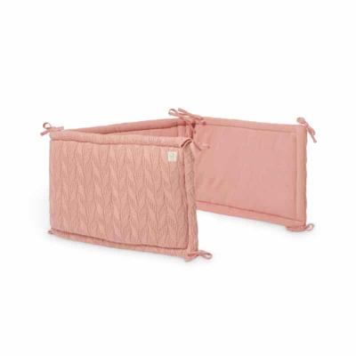 Jollein box-/bedbumper Spring knit rosewood Maat