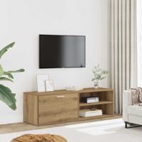 Tv-meubel 120x34x37 cm bewerkt hout artisanaal eikenkleur - thumbnail