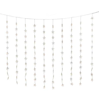 Konstsmide Lichtgordijn sterren Binnen 230 V/50 Hz Energielabel: G (A - G) 120 LED Warmwit (b x h) 140 cm x 120 cm