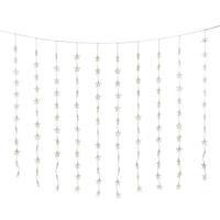 Konstsmide Lichtgordijn sterren Binnen 230 V/50 Hz Energielabel: G (A - G) 120 LED Warmwit (b x h) 140 cm x 120 cm - thumbnail