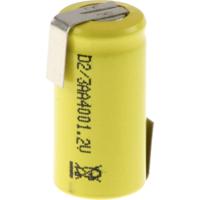Mexcel D-2/3AA400 Speciale oplaadbare batterij 2/3 AA Z-soldeerlip, Flat-top NiCd 1.2 V 400 mAh - thumbnail