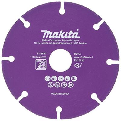 Makita Accessoires Doorslijpschijf staal 115x22,23x1,3mm - B-53687 B-53687 Makita Accessoires Doorslijpschijf staal 115x22,23x1,3mm - B-53687 B-53687