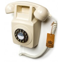 GPO 746 Retro Wall Push Button Telephone Ivory - thumbnail