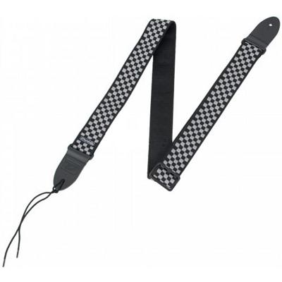 Dunlop D38-31BK gitaarband Black and White Checkers