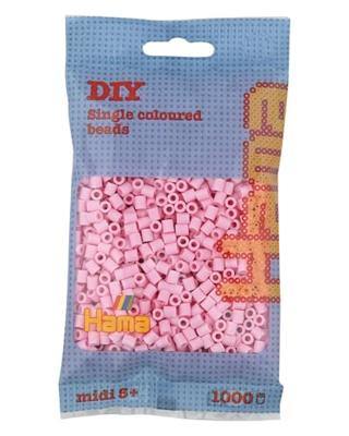 Hama midi strijkkralen - pastel roze (95), 1000st.