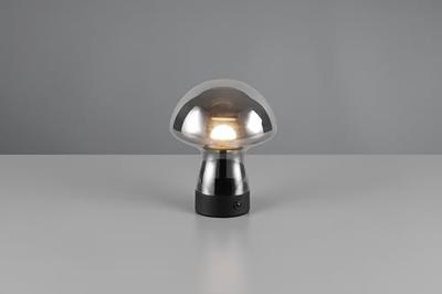 Trio TafellampDooley oplaadbaar met smoke glas - R54981154