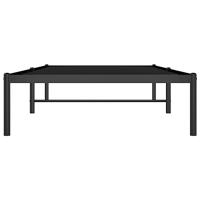Bedframe metaal zwart 90x200 cm - thumbnail