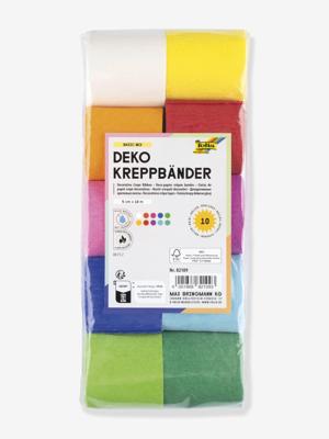 Set van 10 rollen decoratief crêpepapier FOLIA, 5 cm x 10 m meerkleurig