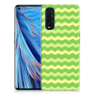 OPPO Find X2 TPU bumper Waves Green