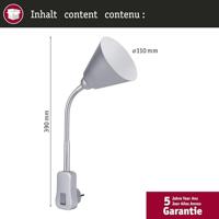 Paulmann Steckerl Junus Stekkerlamp LED E14 Grijs - thumbnail