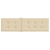 VidaXL Terrasstoelkussen (75+105)x50x4 cm beige - thumbnail