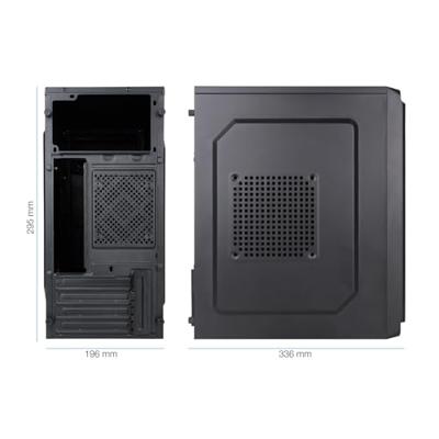 ATX Semi-toren doos TooQ TQC-4702U3C-B Zwart