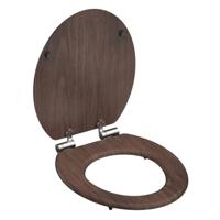 Toiletbril Schutte Lupos Softclose Dark Wood Schutte - thumbnail