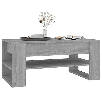 Salontafel 102x55x45 cm bewerkt hout grijs sonoma eikenkleurig