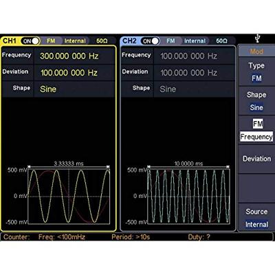 VOLTCRAFT FG-30802T Functiegenerator 1 µHz - 80 MHz 2-kanaals Arbitrair, Ruis, Puls, Blok, Sinus, Driehoek