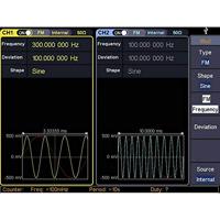 VOLTCRAFT FG-30802T Functiegenerator 1 µHz - 80 MHz 2-kanaals Arbitrair, Ruis, Puls, Blok, Sinus, Driehoek - thumbnail