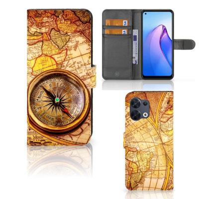 OPPO Reno8 | Flip Cover | Kompas | Portemonnee hoesje
