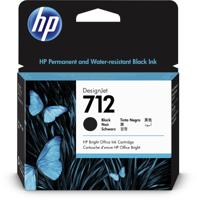 HP Inktcartridge 712 Origineel Zwart 3ED71A - thumbnail