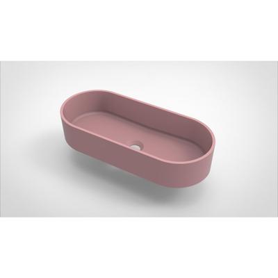 Opbouw Waskom Arcqua Case Ovaal 60x26 cm Mat Roze Arcqua