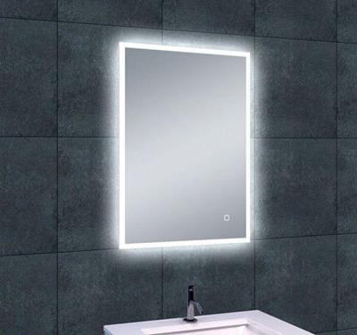 Spiegel Wiesbaden Quatro dimbare LED condensvrij 70x50cm