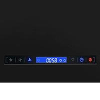 Afzuigkap hangend met aanraaksensor LCD 37 cm staal - thumbnail