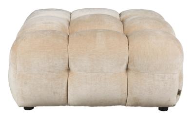 Dutchbone Hocker 'Hackman' Velvet, kleur Beige