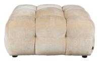 Dutchbone Hocker 'Hackman' Velvet, kleur Beige - thumbnail