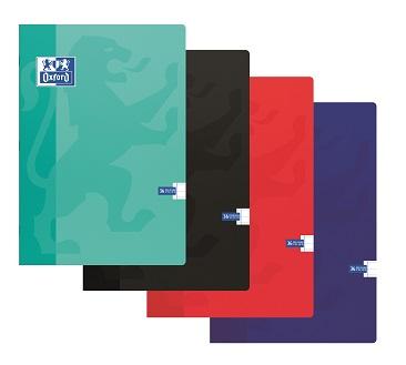 Oxford School schrift, ft A5, 120 bladzijden, met kantlijn, gelijnd, geassorteerde kleuren
