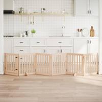 Hondenhek inklapbaar 6 panelen 300 cm populierenhout - thumbnail